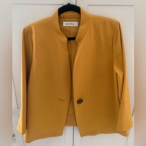 Kasper Women's Mustard Jacket Blazer sz 12/L